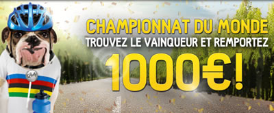 1.000 € à se partager à l'occasion du Championnat du monde de cyclisme