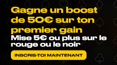 50 euros à gagner à la roulette avec le casino  Bwin - Red or Black