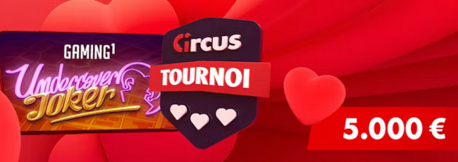 Tournoi pour la St Valentin du casino Circus