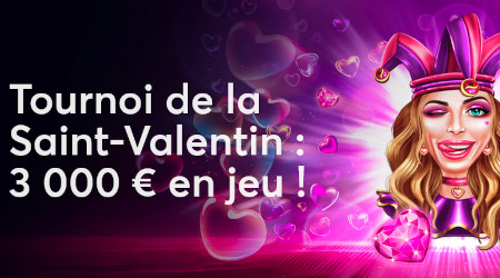 3.000 euros pour la Saint-Valentin avec le  casino Golden Palace - Tournoi de l'Amour