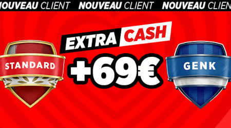 Standard x Genk : Gagnez 69 euros d'extra  si un but est marqué avec Ladbrokes