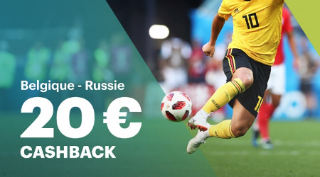 Belgique x Russie : 20 € de cashback si votre joueur ne marque pas