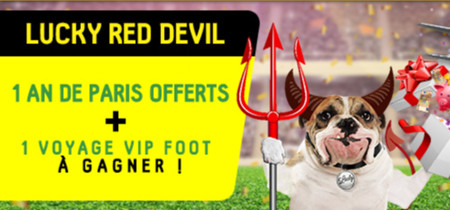 1 an de paris offerts et 1 voyage VIP Foot en pariant sur les Diables Rouges